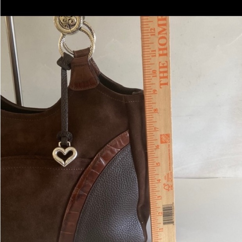 Brighton Brown Leather and Suede Bag - Picture 4 of 14